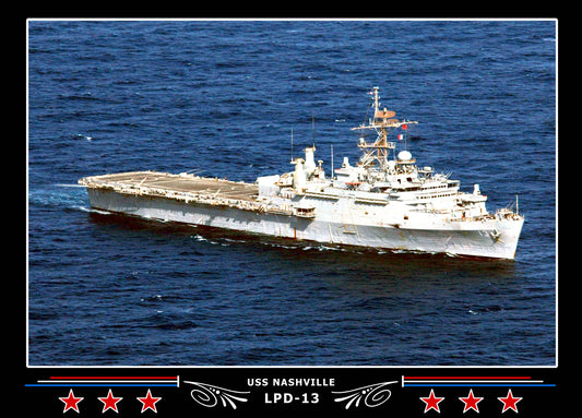 USS Nashville LPD13 Canvas Photo Print