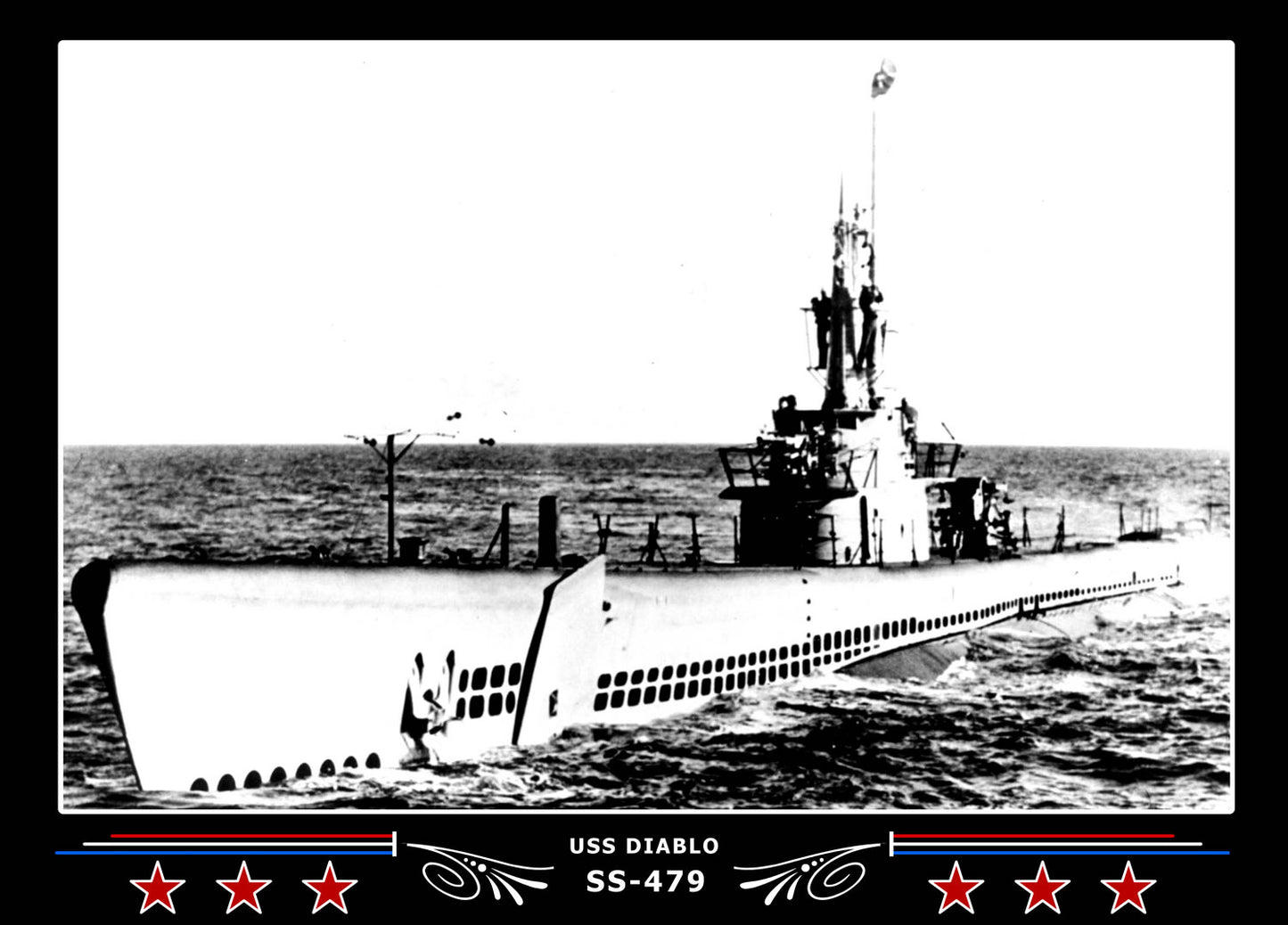 USS Diablo SS-479 Canvas Photo Print