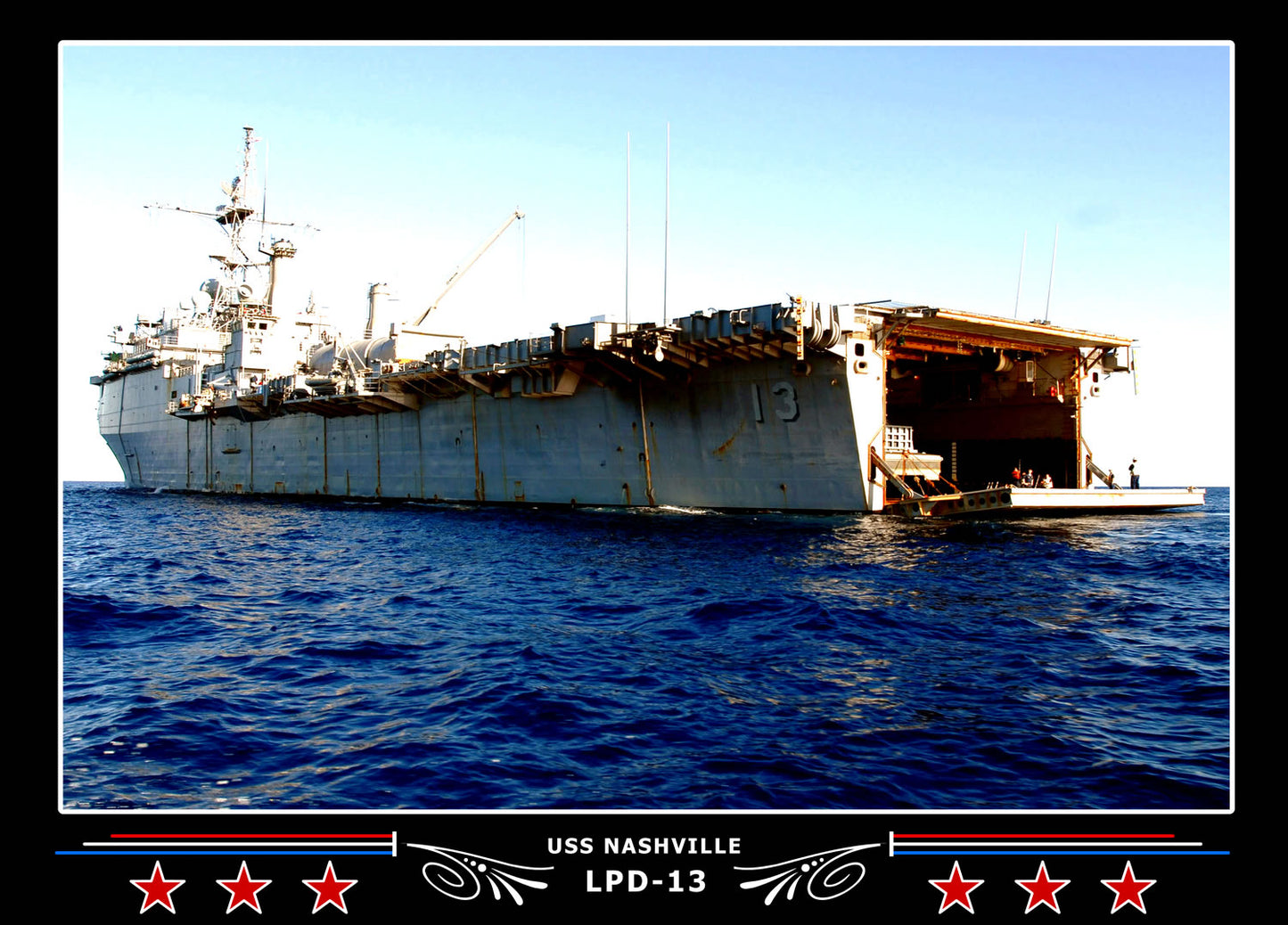 USS Nashville LPD13 Canvas Photo Print
