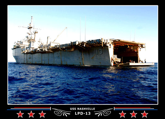 USS Nashville LPD13 Canvas Photo Print