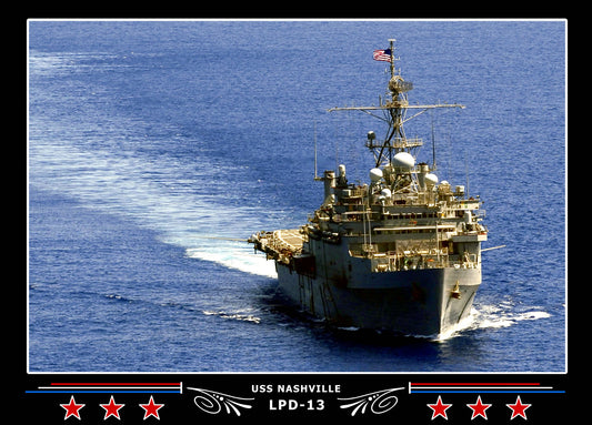 USS Nashville LPD13 Canvas Photo Print