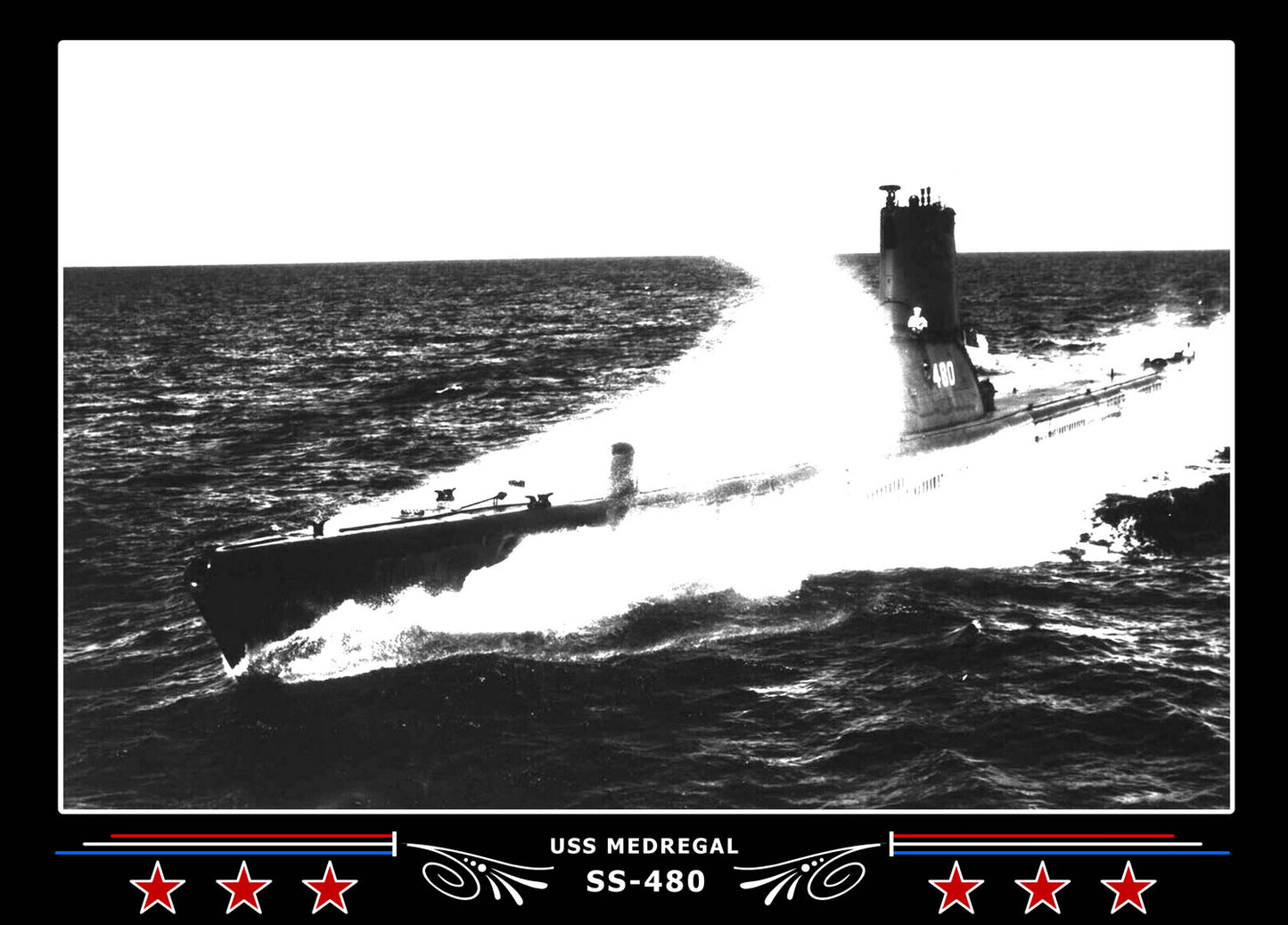 USS Medregal SS-480 Canvas Photo Print
