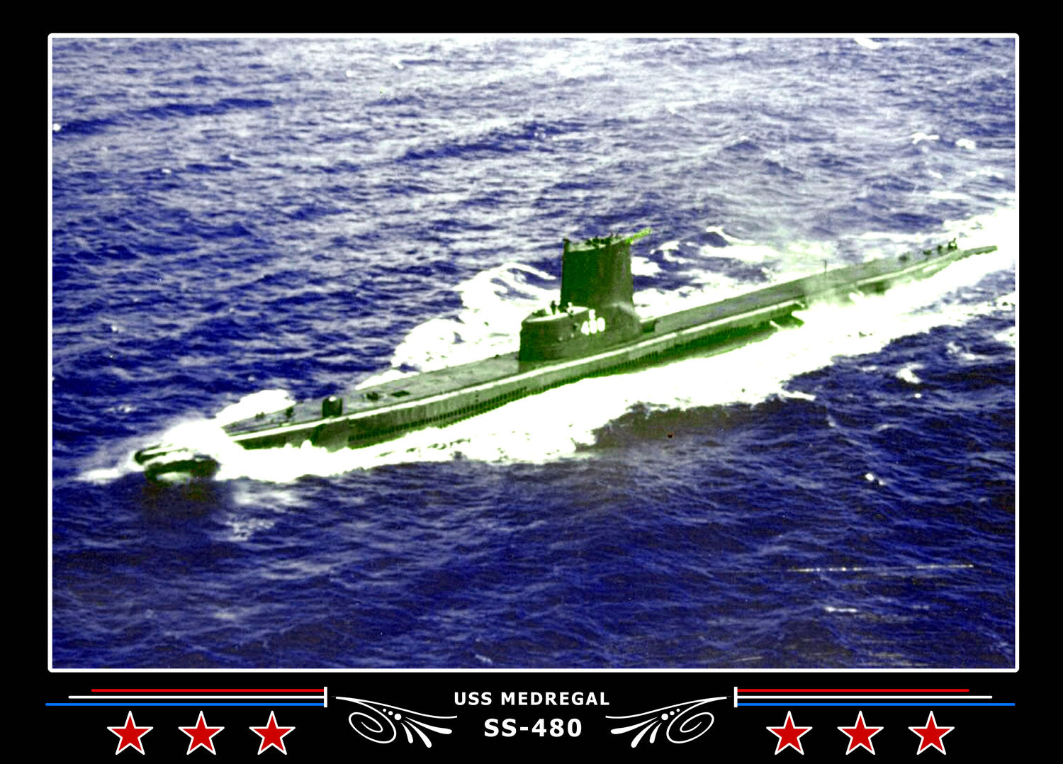 USS Medregal SS-480 Canvas Photo Print
