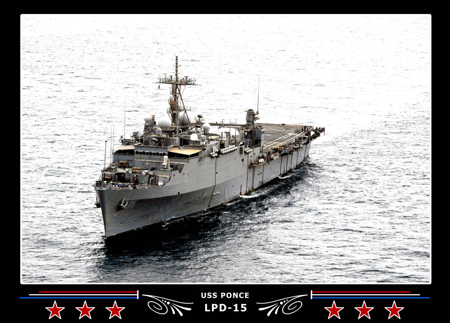 USS Ponce LPD15 Canvas Photo Print