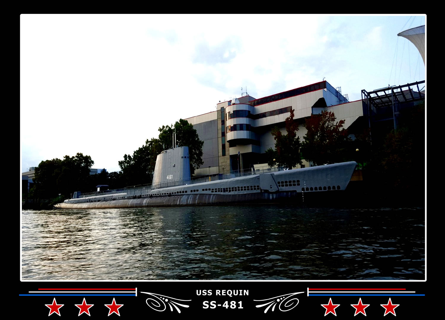 USS Requin SS-481 Canvas Photo Print
