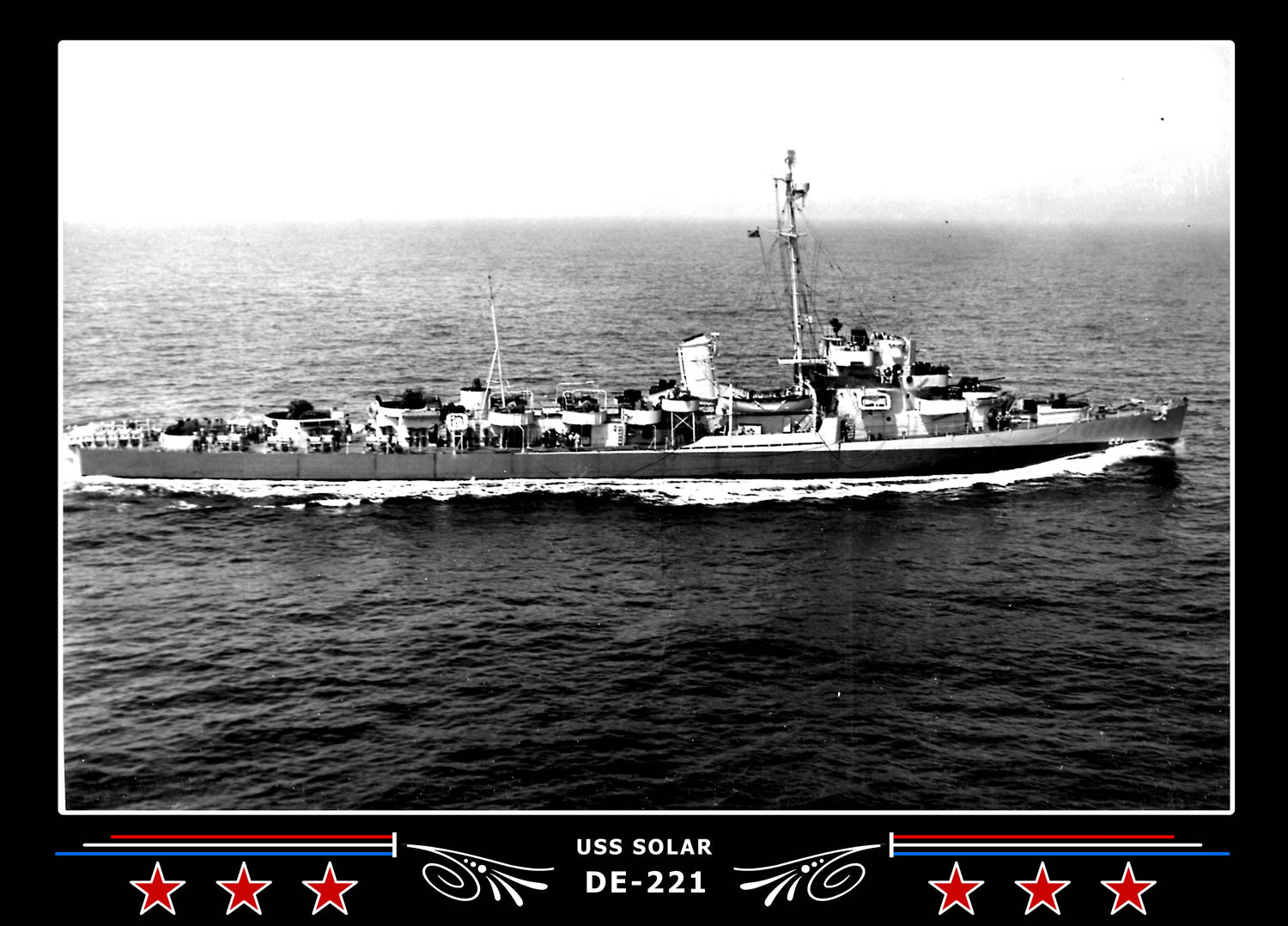 USS Solar DE-221 Canvas Photo Print