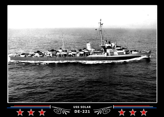 USS Solar DE-221 Canvas Photo Print