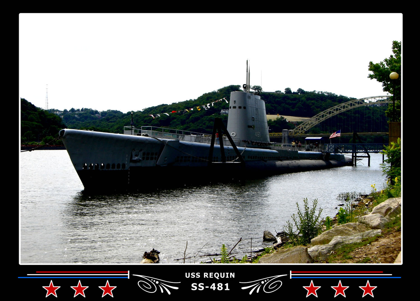 USS Requin SS-481 Canvas Photo Print