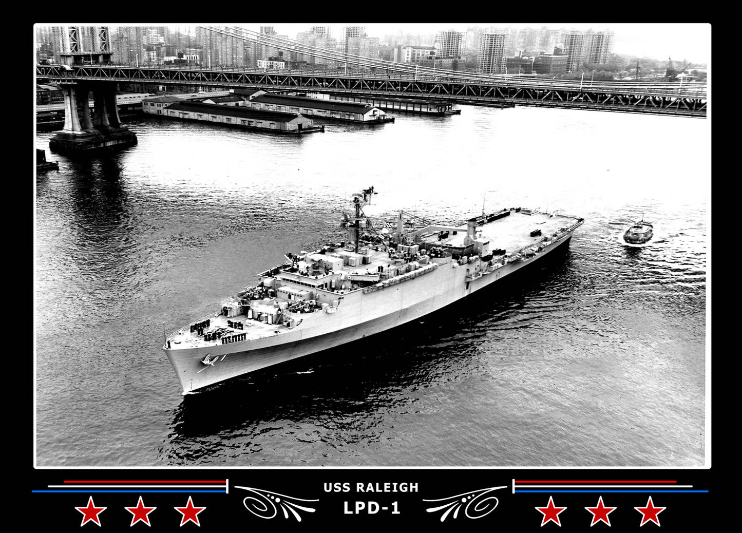 USS Raleigh LPD1 Canvas Photo Print
