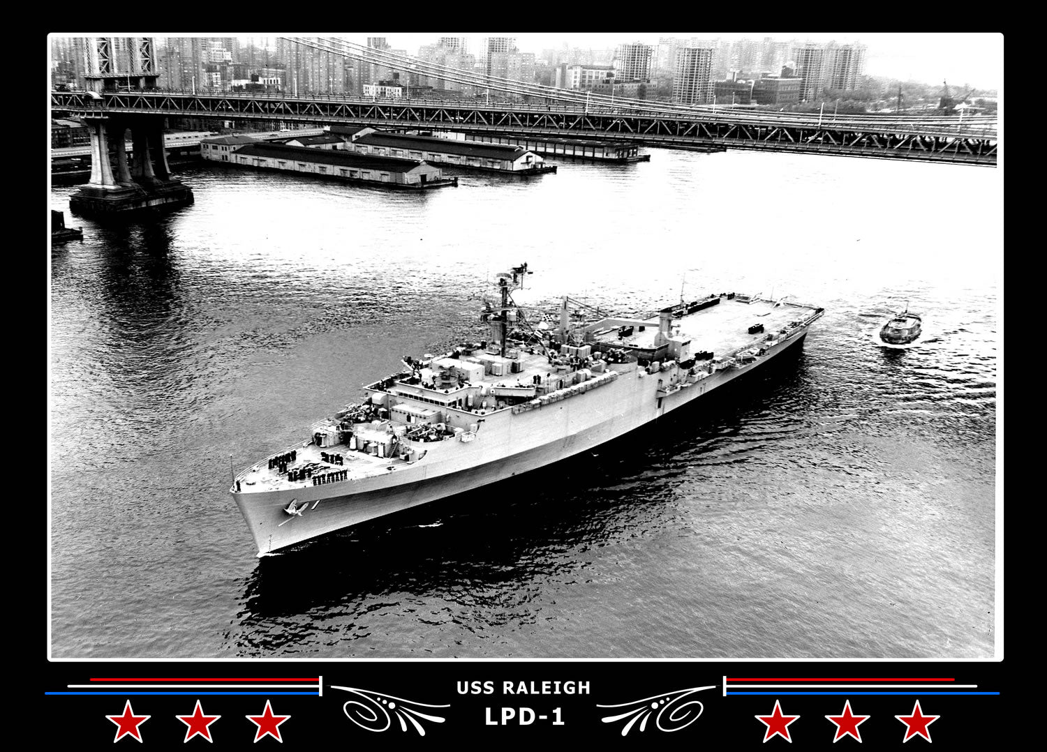 USS Raleigh LPD1 Canvas Photo Print