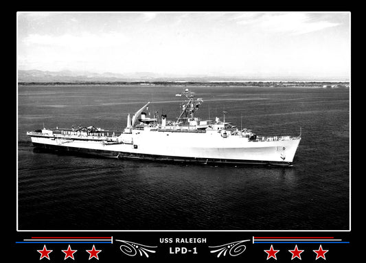 USS Raleigh LPD1 Canvas Photo Print