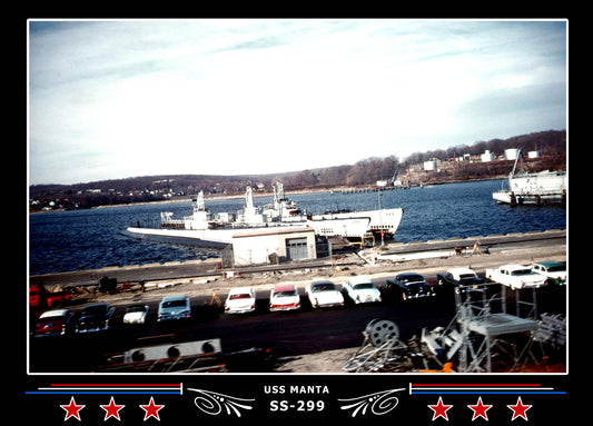 USS Manta SS-299 Canvas Photo Print