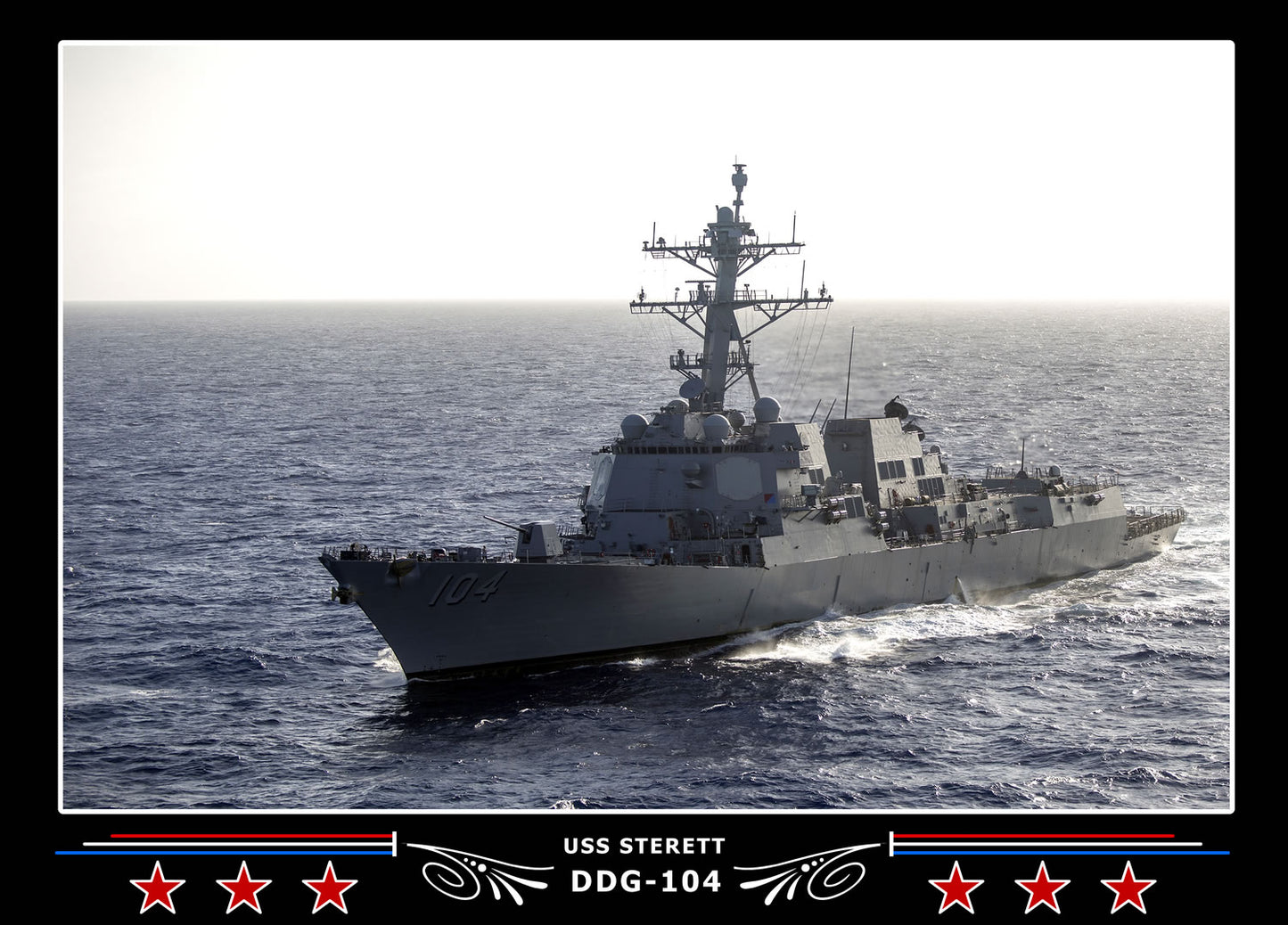 USS Sterett DDG-104 Canvas Photo Print