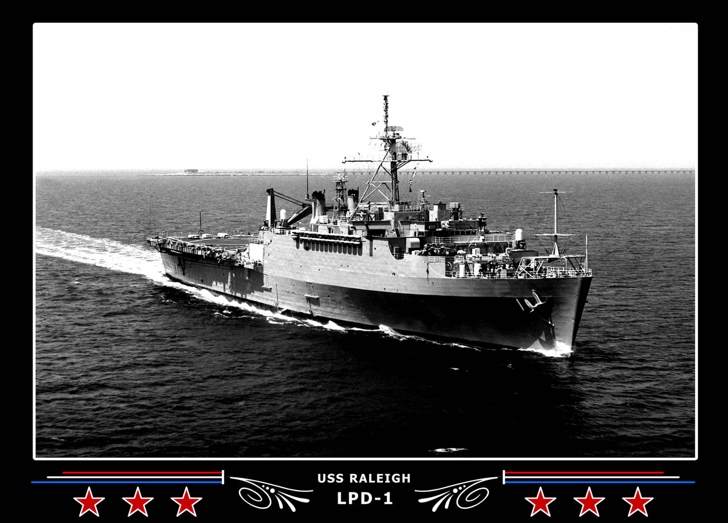 USS Raleigh LPD1 Canvas Photo Print