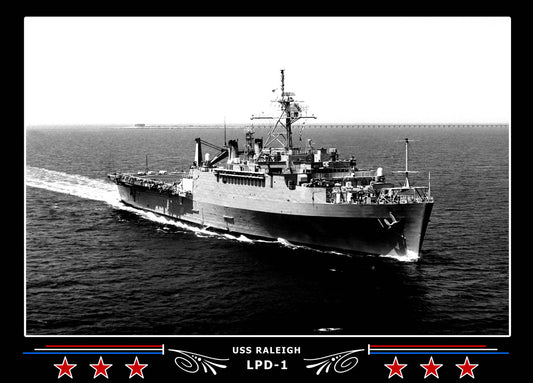 USS Raleigh LPD1 Canvas Photo Print