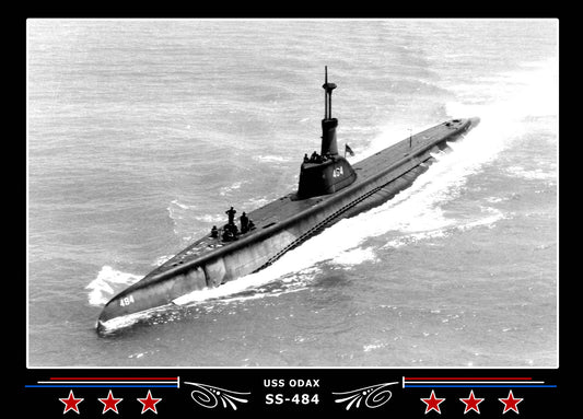 USS Odax SS-484 Canvas Photo Print