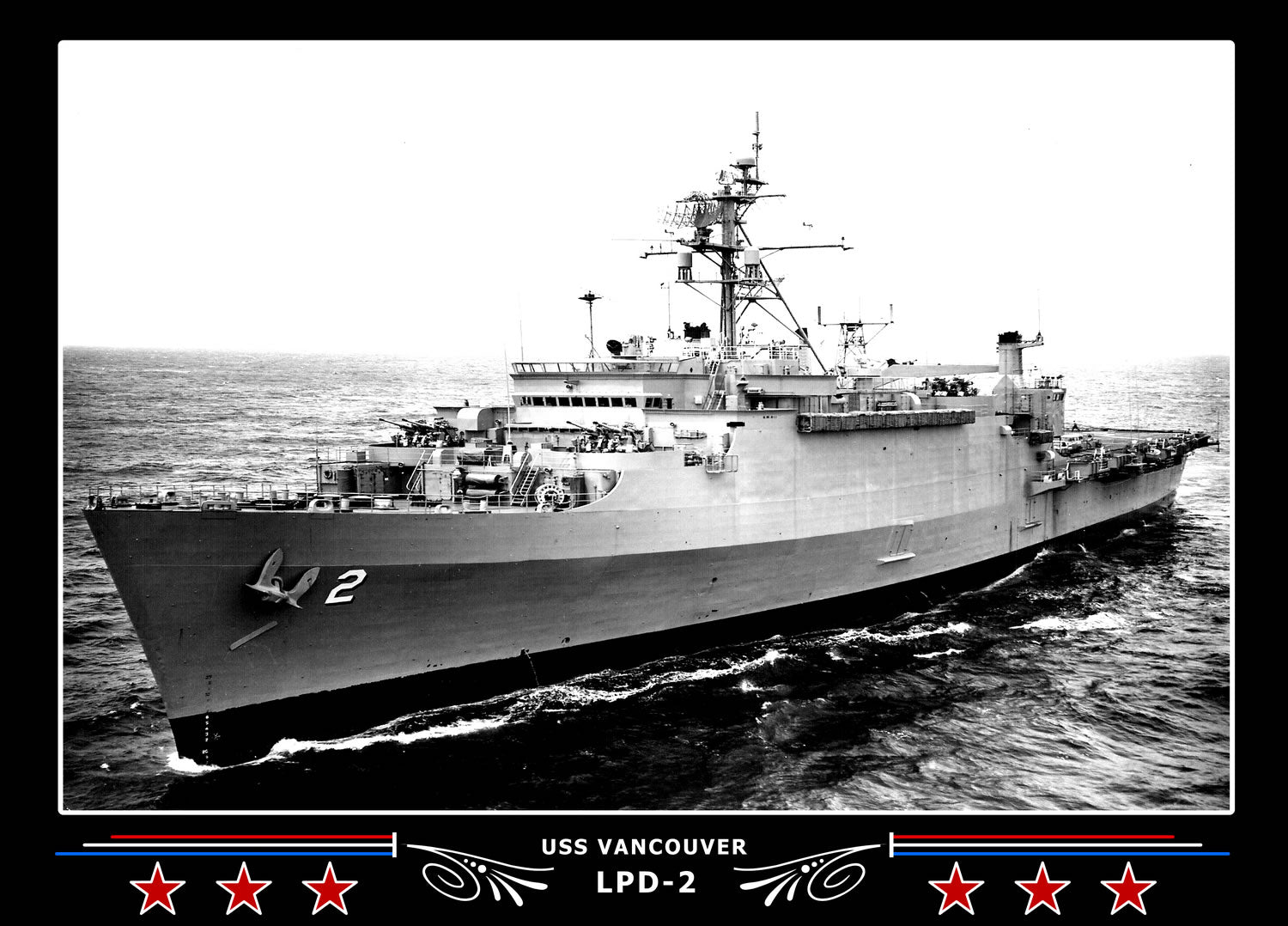 USS Vancouver LPD2 Canvas Photo Print