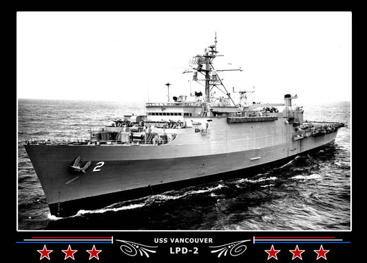 USS Vancouver LPD2 Canvas Photo Print