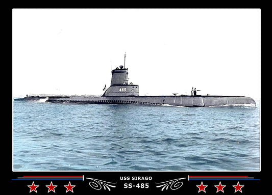 USS Sirago SS-485 Canvas Photo Print