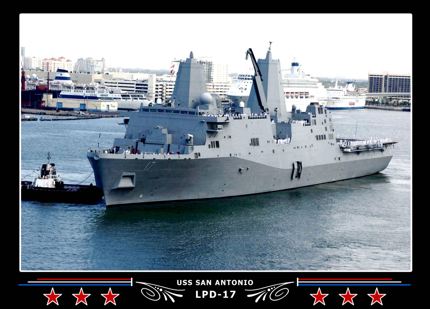 USS San Antonio LPD17 Canvas Photo Print