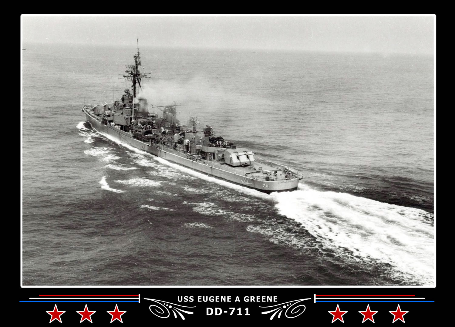 USS Eugene A Greene DD-711 Canvas Photo Print
