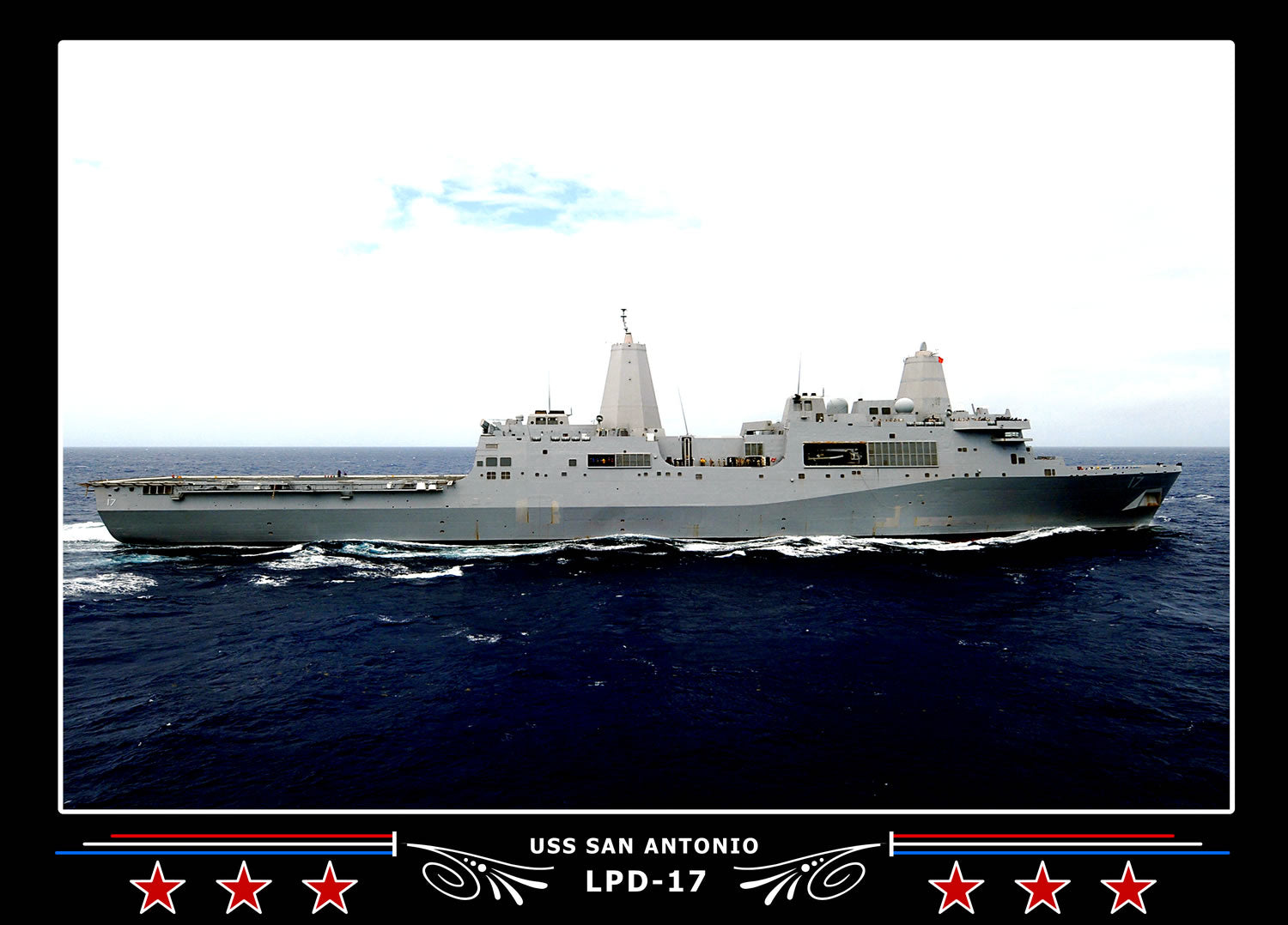 USS San Antonio LPD17 Canvas Photo Print