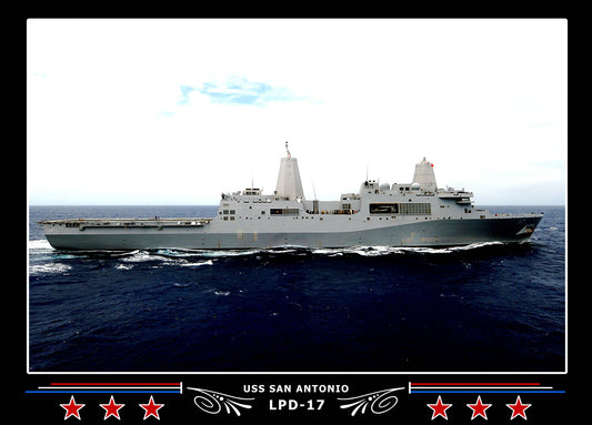 USS San Antonio LPD17 Canvas Photo Print