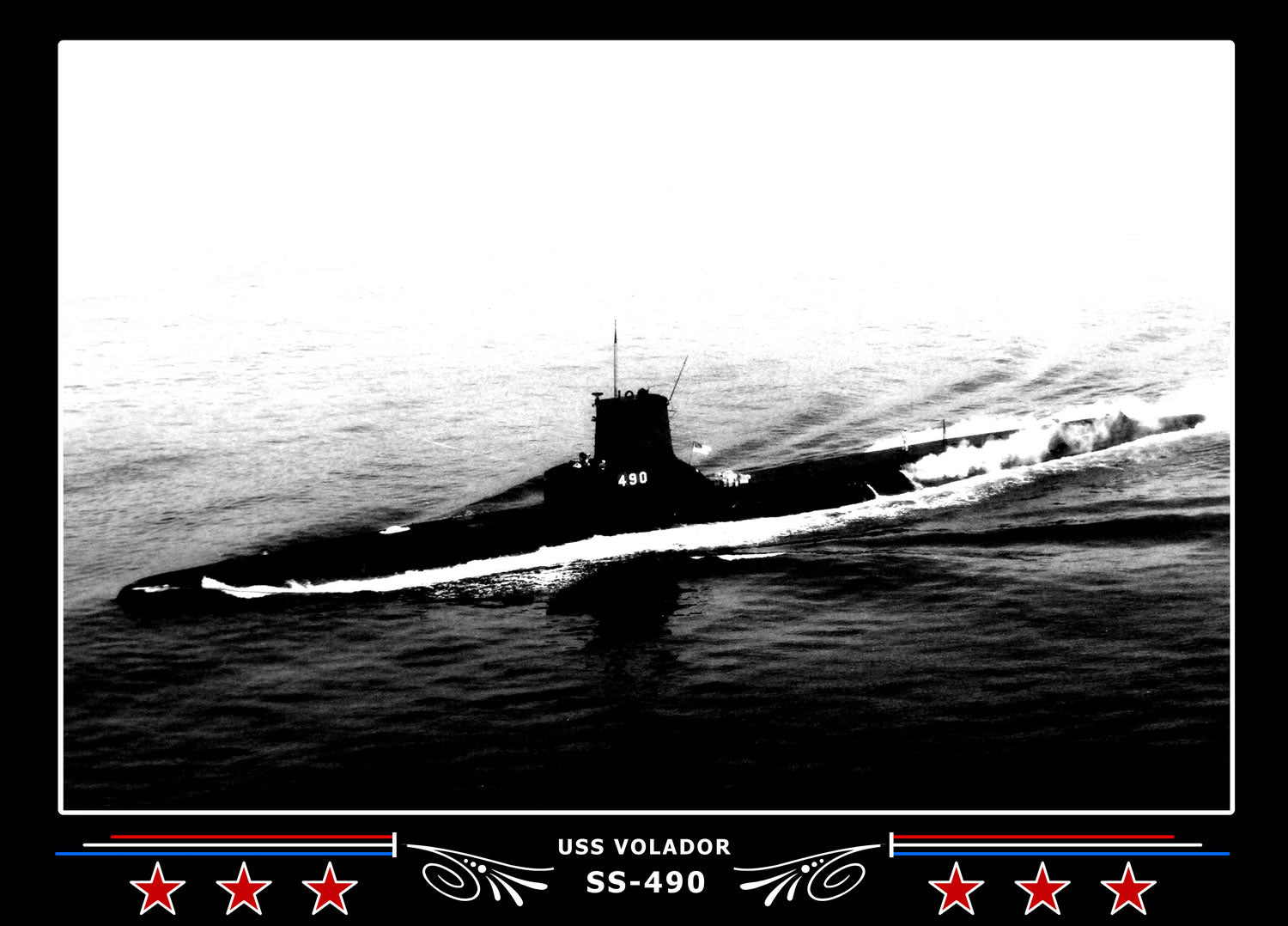 USS Volador SS-490 Canvas Photo Print