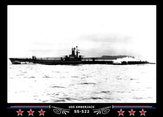 USS Amberjack SS-522 Canvas Photo Print