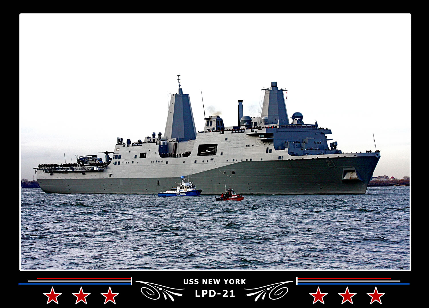 USS New York LPD21 Canvas Photo Print