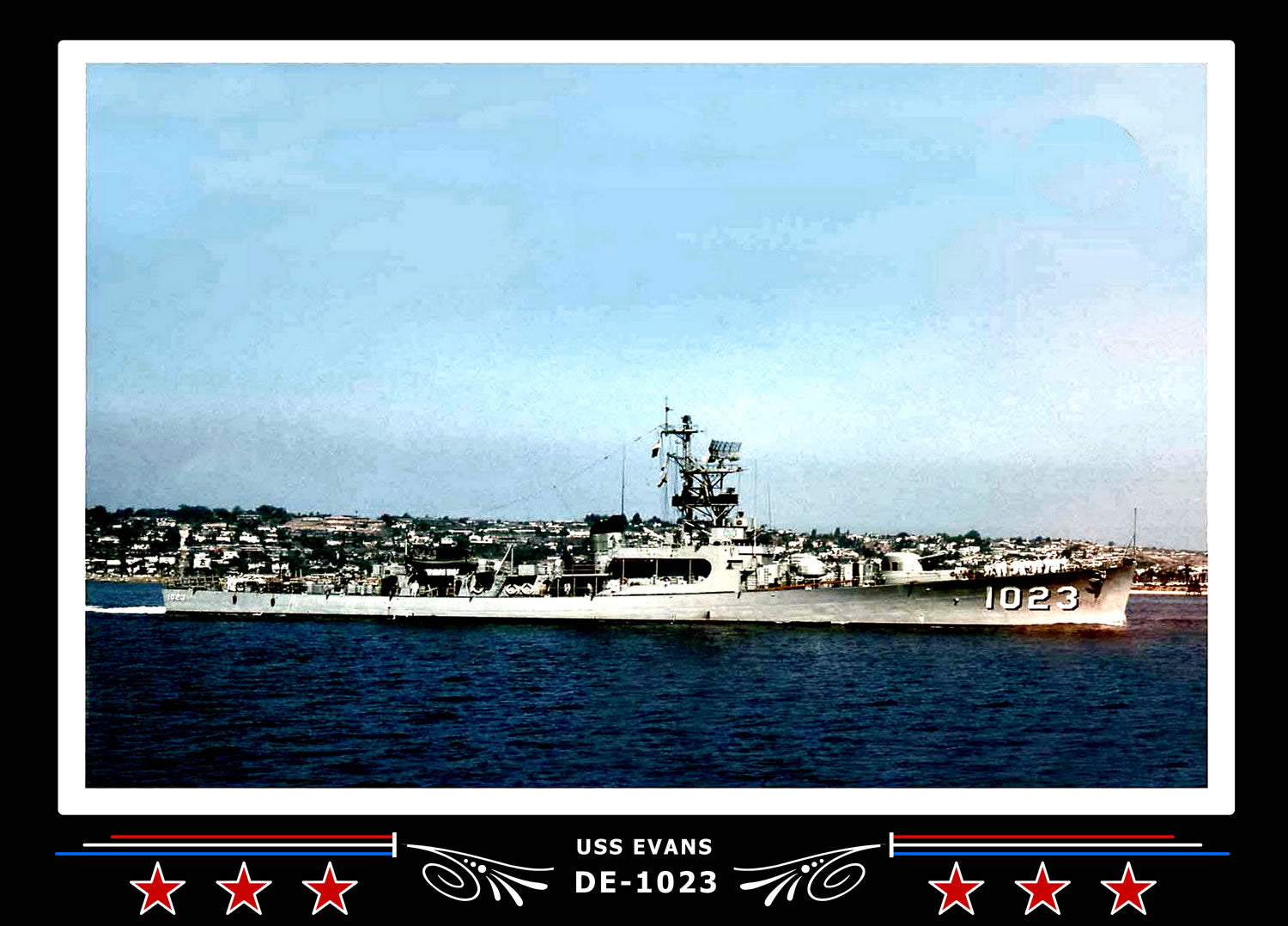 USS Evans DE-1023 Canvas Photo Print
