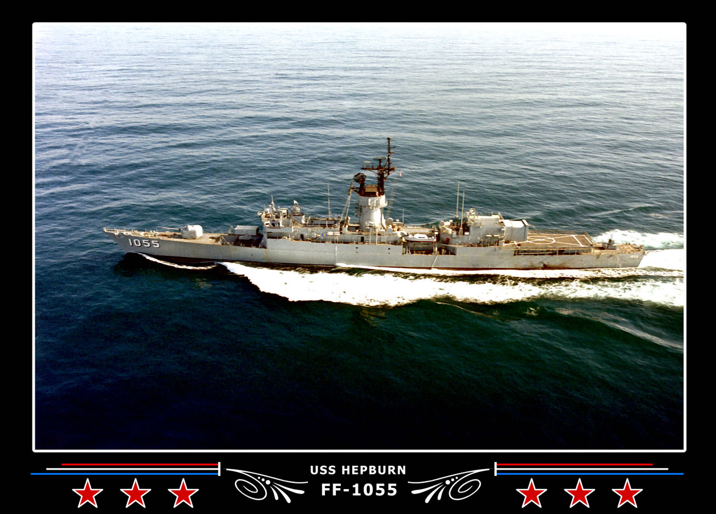 USS Hepburn FF-1055 Canvas Photo Print