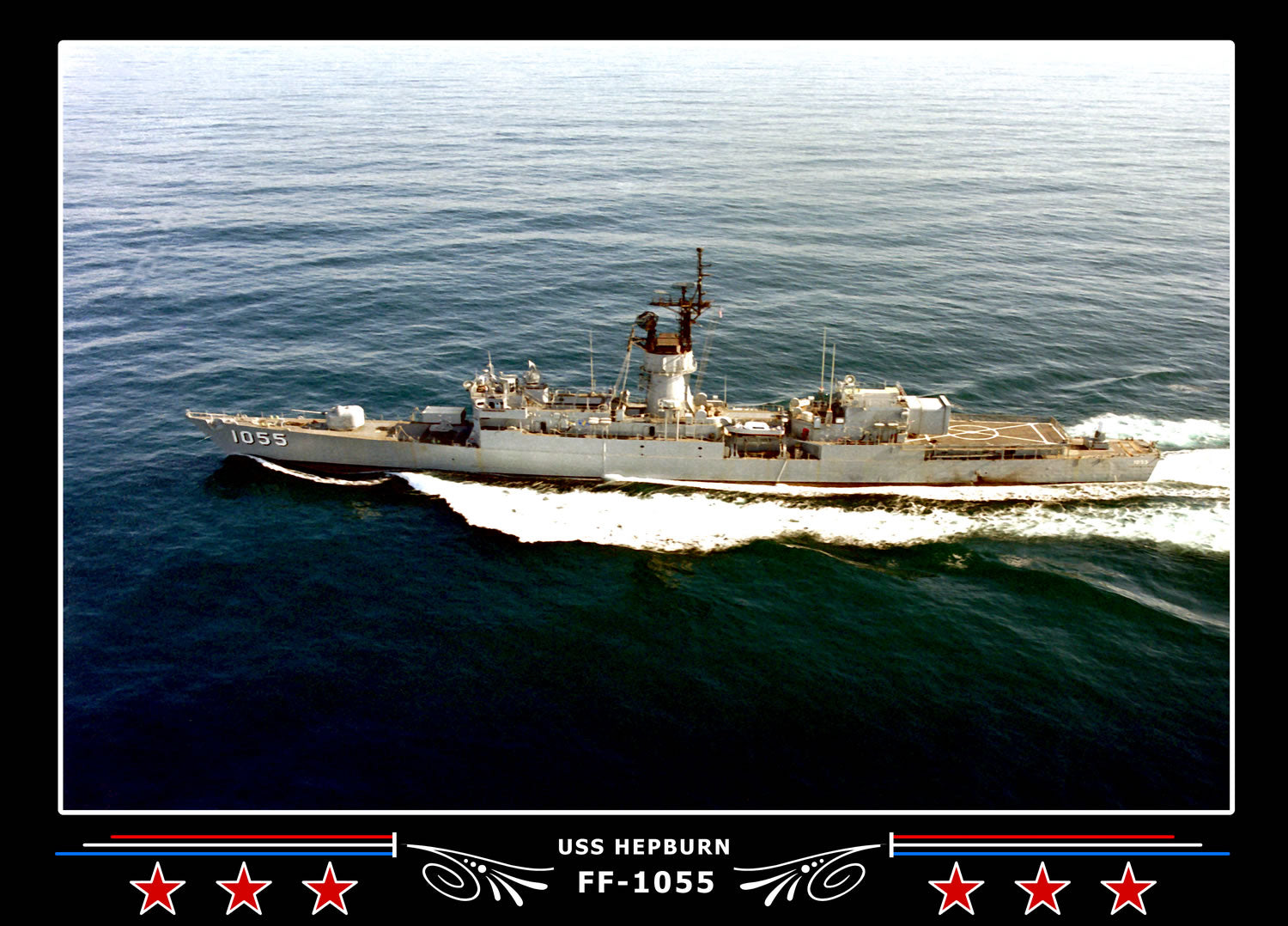 USS Hepburn FF-1055 Canvas Photo Print