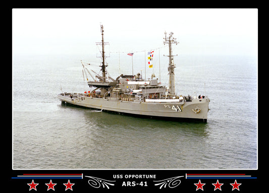 USS Opportune ARS-41 Canvas Photo Print