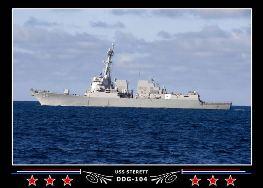 USS Sterett DDG-104 Canvas Photo Print