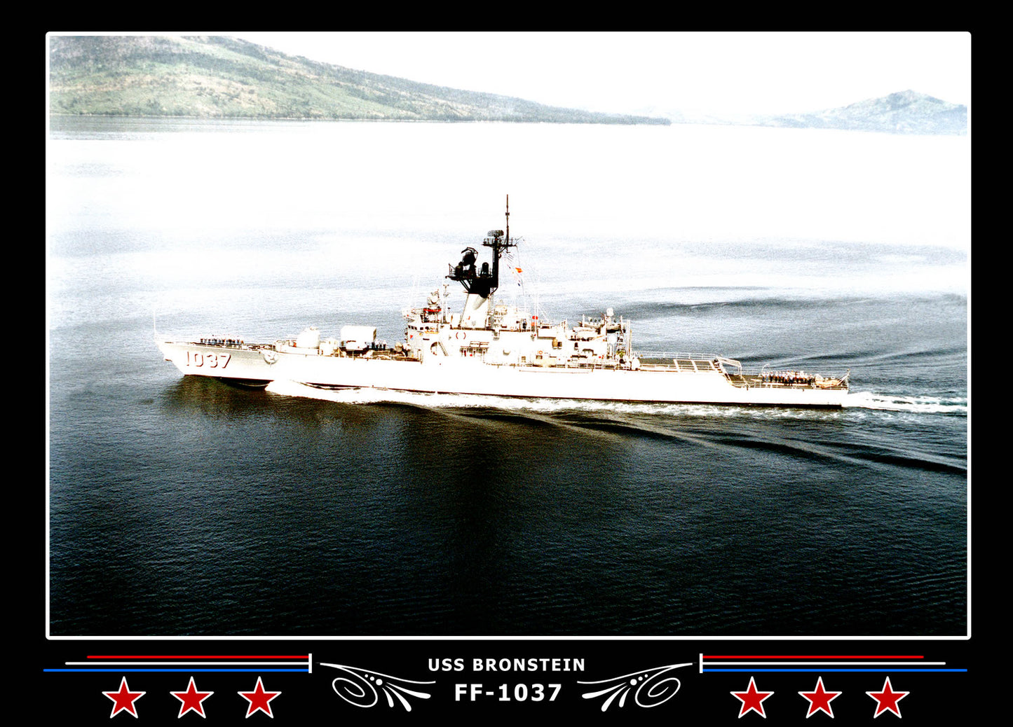 USS Bronstein FF-1037 Canvas Photo Print