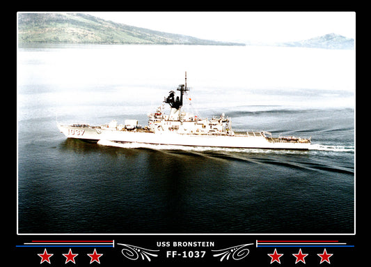 USS Bronstein FF-1037 Canvas Photo Print