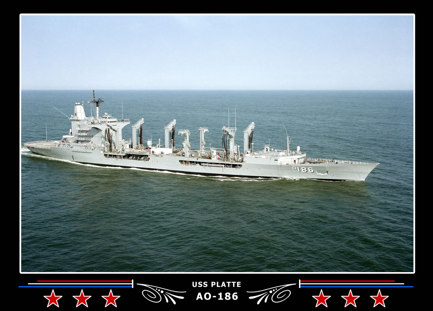 USS Platte AO-186 Canvas Photo Print