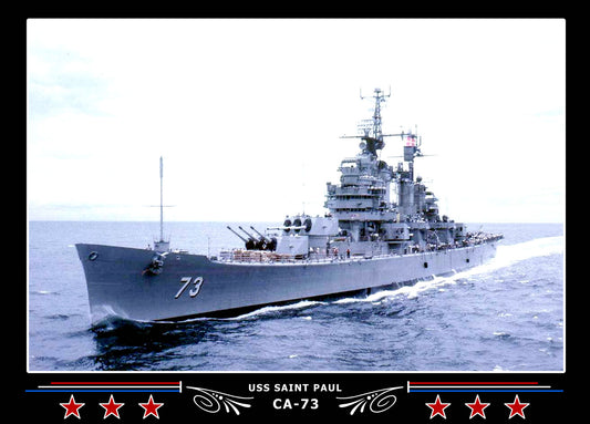 USS Saint Paul CA-73 Canvas Photo Print