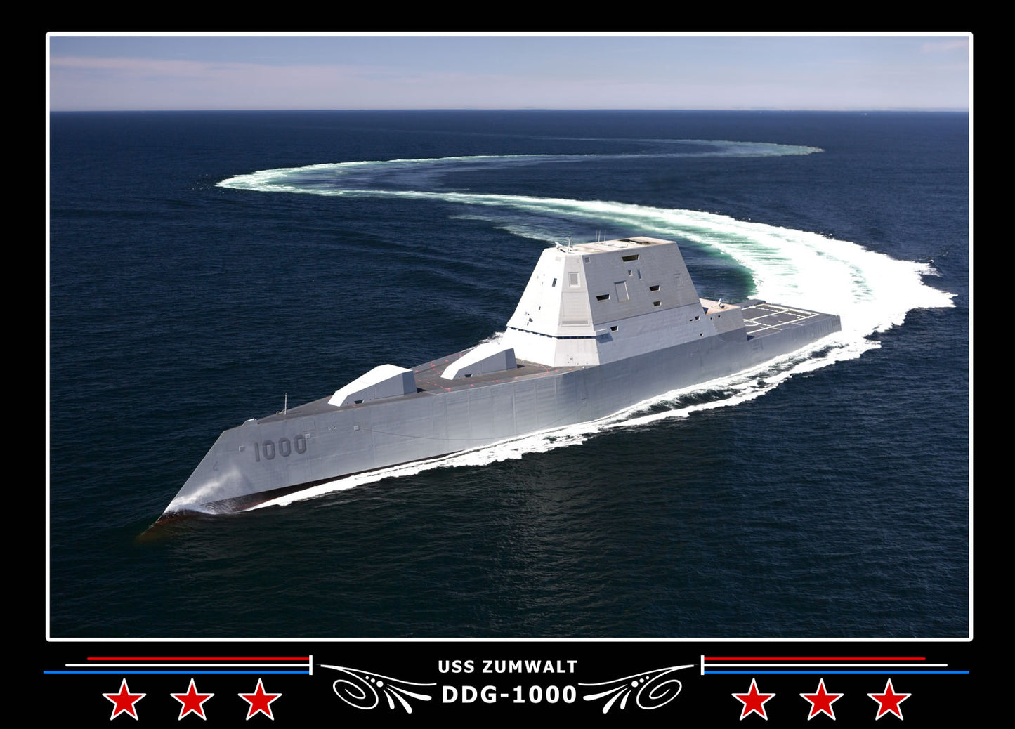 USS Zumwalt DDG-1000 Canvas Photo Print