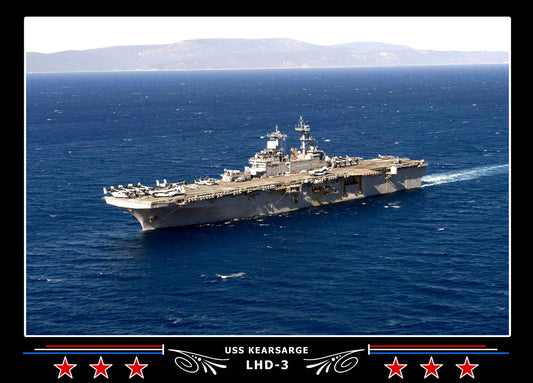 USS Kearsarge LHD3 Canvas Photo Print