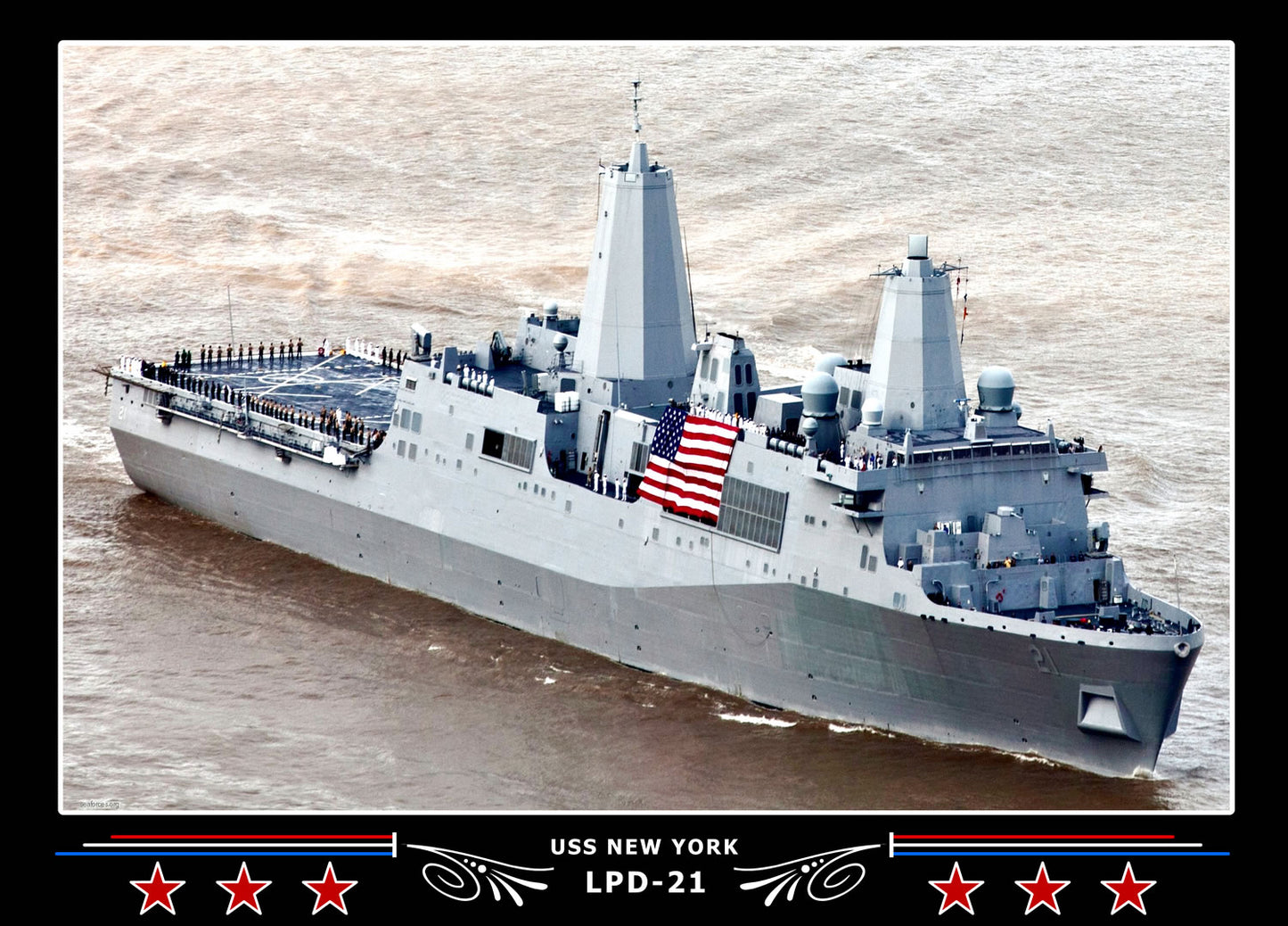 USS New York LPD21 Canvas Photo Print