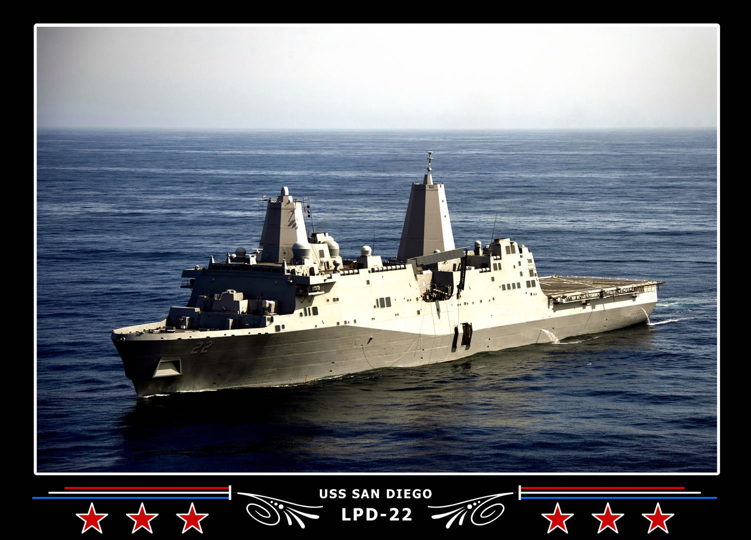 USS San Diego LPD22 Canvas Photo Print