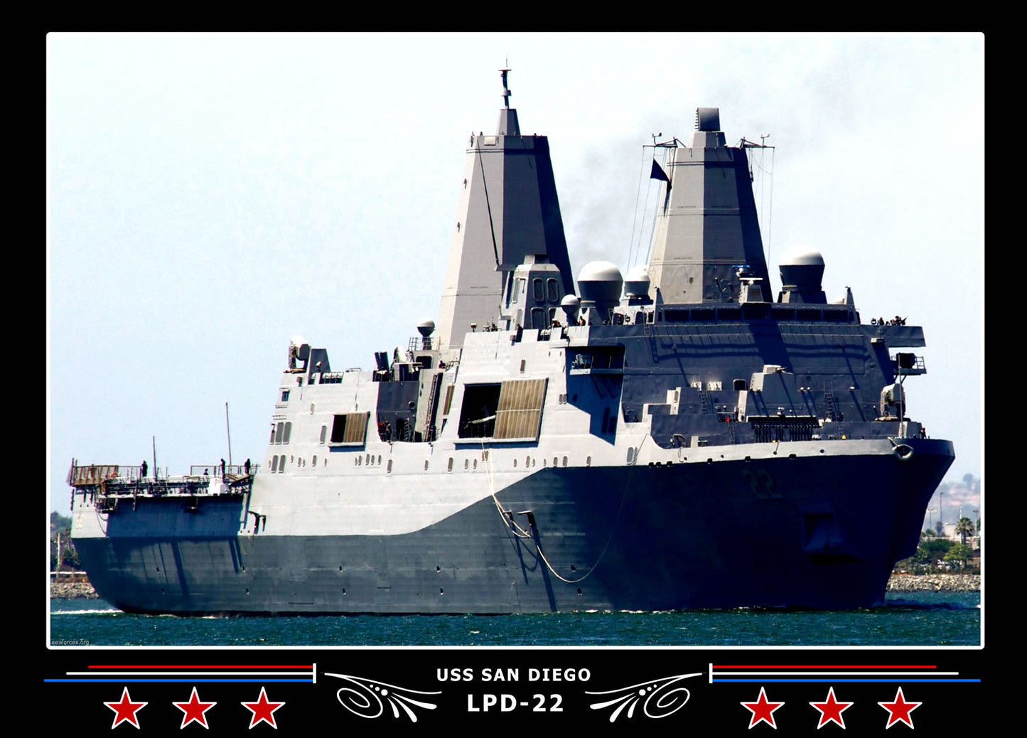 USS San Diego LPD22 Canvas Photo Print