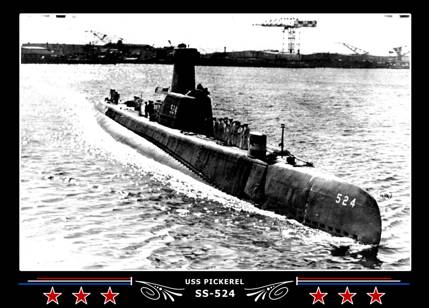 USS Pickerel SS-524 Canvas Photo Print
