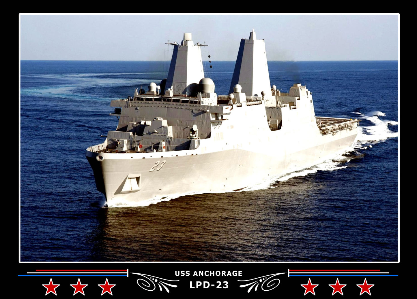 USS Anchorage LPD23 Canvas Photo Print