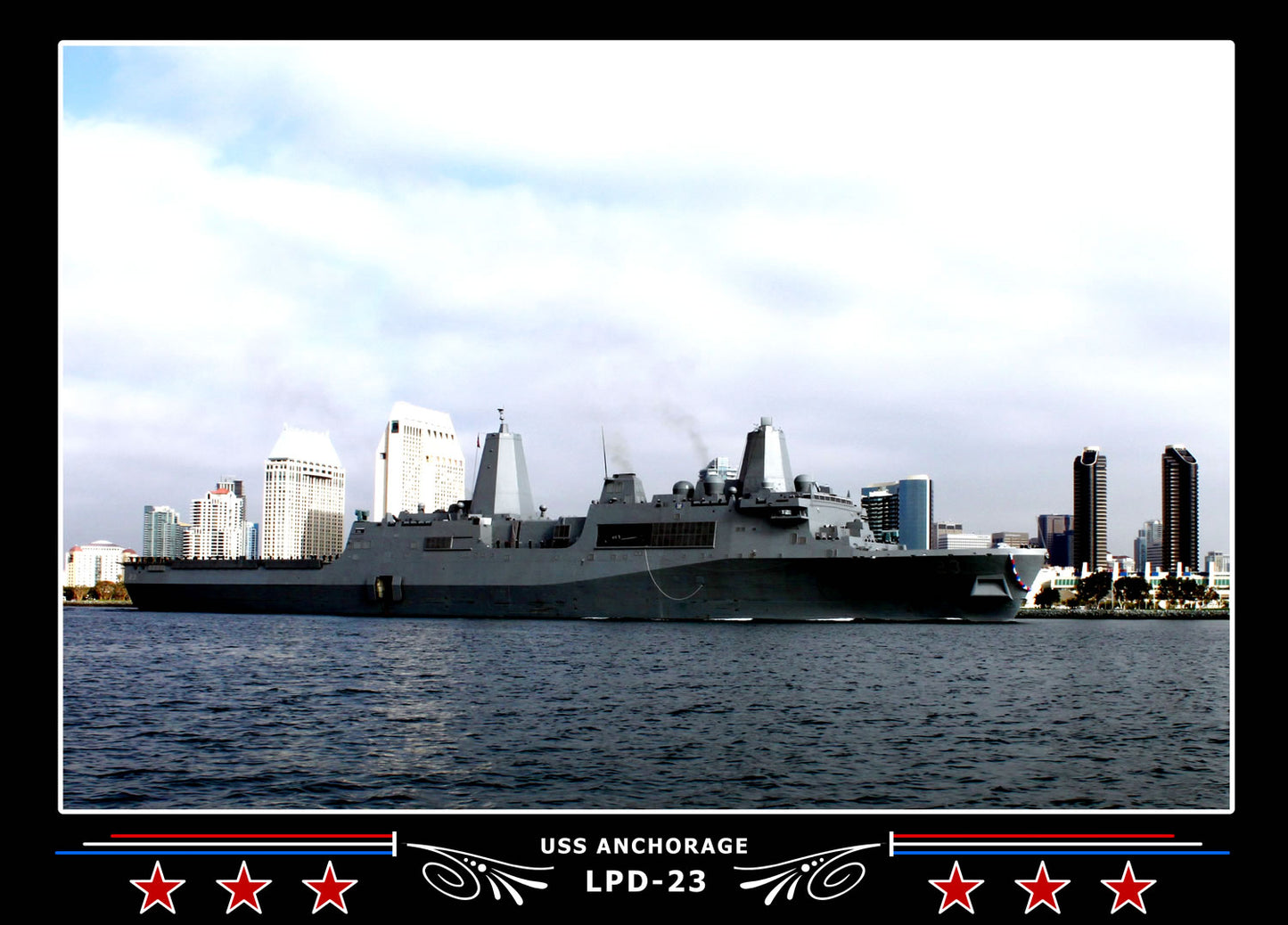 USS Anchorage LPD23 Canvas Photo Print
