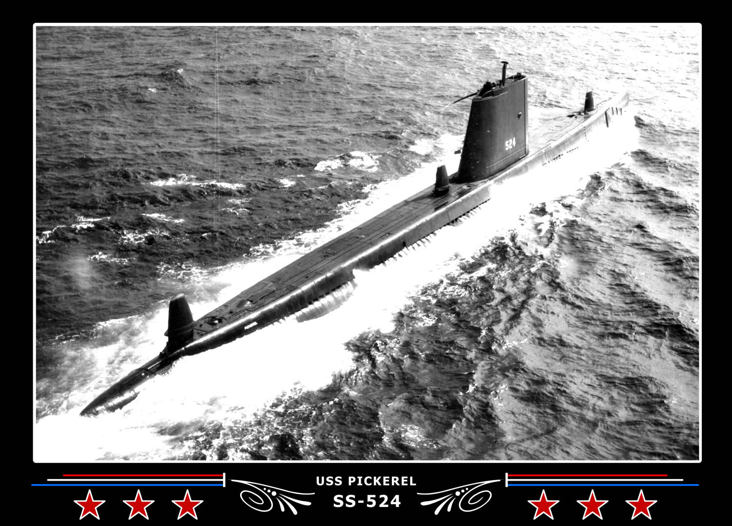 USS Pickerel SS-524 Canvas Photo Print