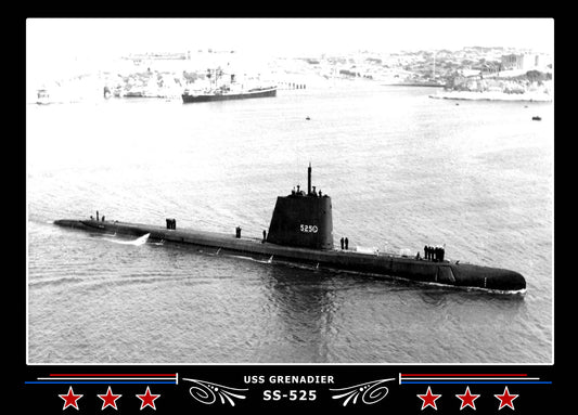 USS Grenadier SS-525 Canvas Photo Print