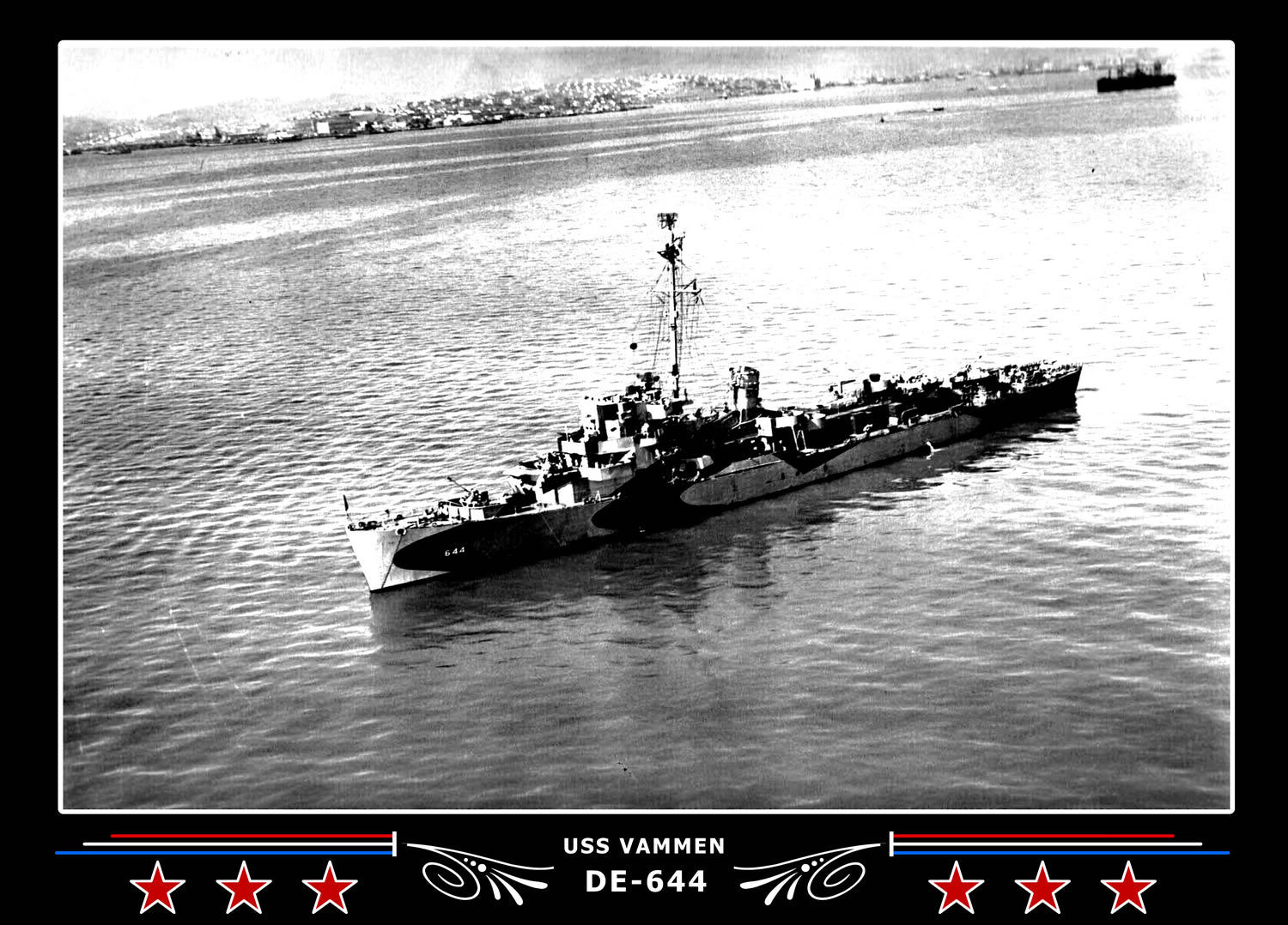 USS Vammen DE-644 Canvas Photo Print